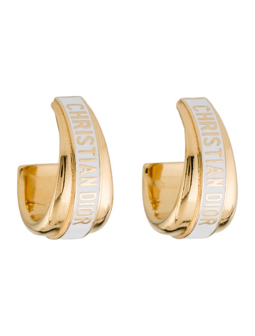 Christian Dior Lacquer Code Hoop Earrings