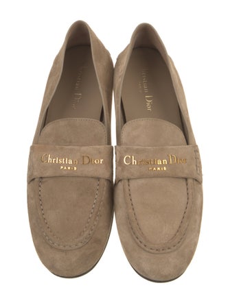 Christian Dior Suede Tassel Accents Loafers