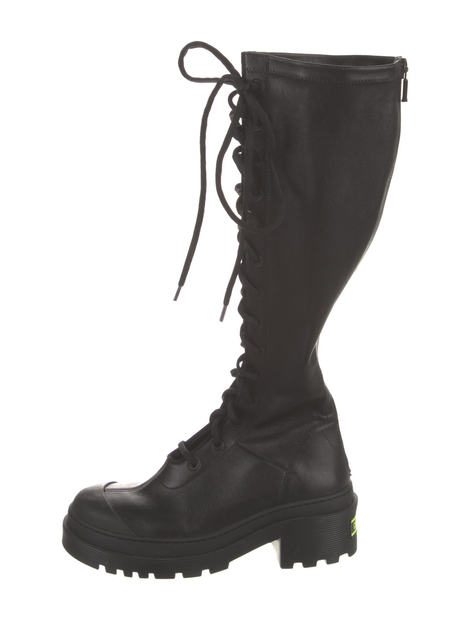 Christian Dior Leather Lace-Up Boots