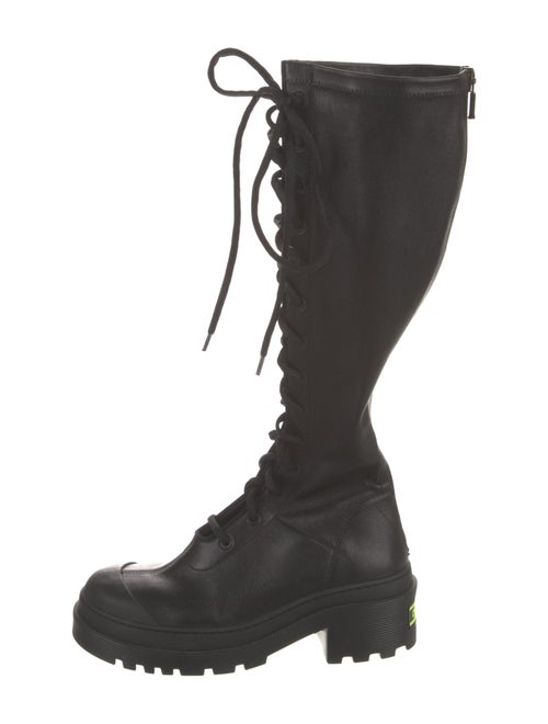 Christian Dior Leather Lace-Up Boots