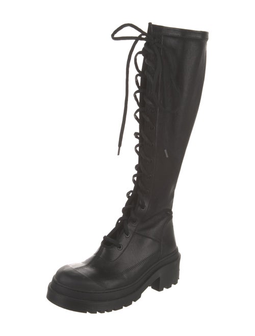 Christian Dior Leather Lace-Up Boots