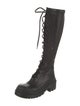 Christian Dior Leather Lace-Up Boots