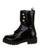Christian Dior D-Strike Faux Pearl Accents Combat Boots