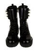 Christian Dior D-Strike Faux Pearl Accents Combat Boots
