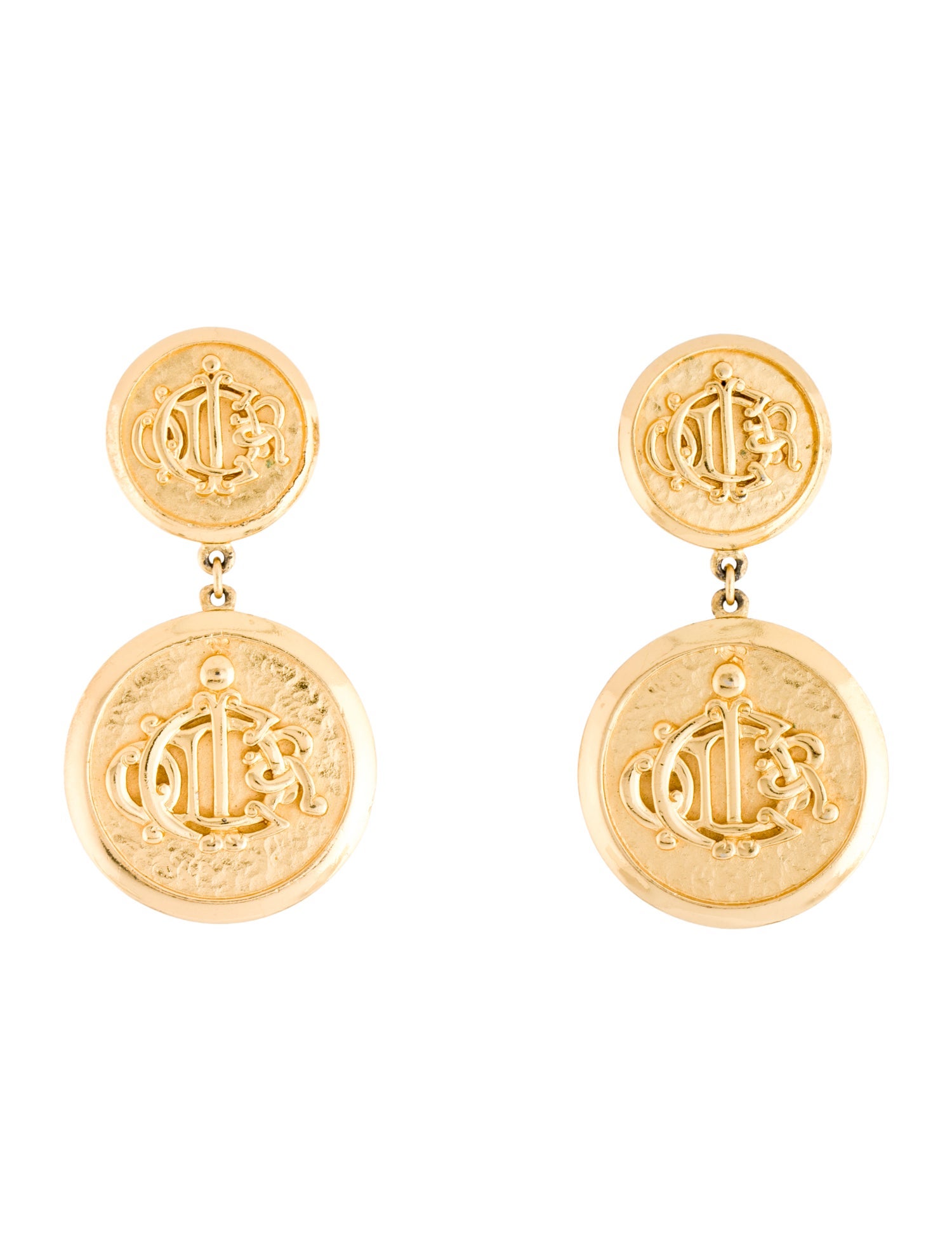 Christian Dior Vintage Clip-On Drop Earrings