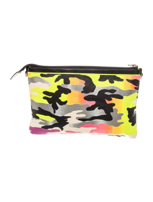 Christian Dior Canvas x Anselm Reyle Camouflage Clutch
