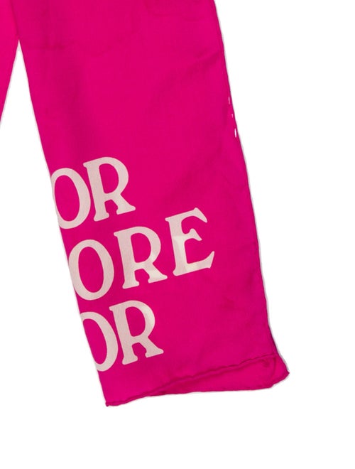 Christian Dior Silk Graphic Print Scarf