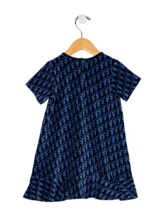 Baby Dior Toddler Girls Patterned Short Sleeve Dress
