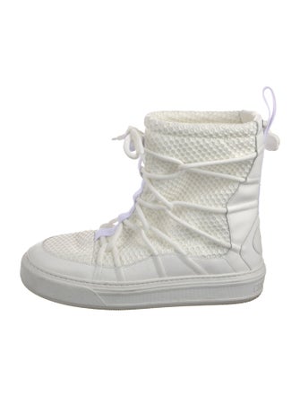 Christian Dior Nylon Lace-Up Boots