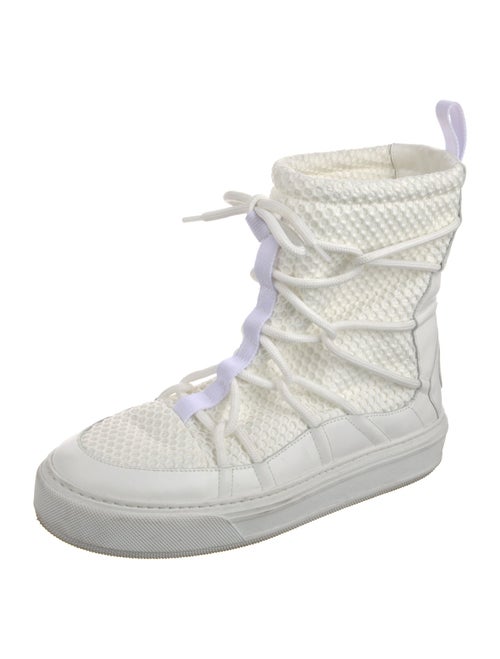 Christian Dior Nylon Lace-Up Boots