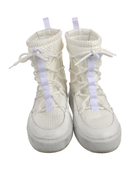 Christian Dior Nylon Lace-Up Boots