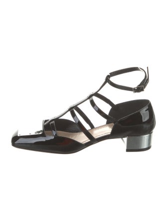 Christian Dior Patent Leather T-Strap Pumps