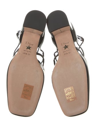 Christian Dior Patent Leather T-Strap Pumps