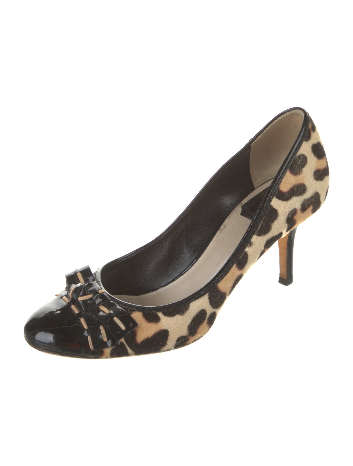 Christian Dior Ponyhair Animal Print Pumps