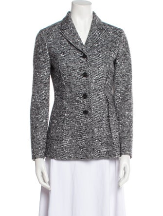 Christian Dior Virgin Wool Printed Blazer