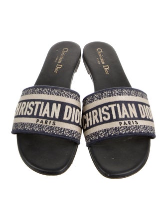 Christian Dior Canvas Printed Flats