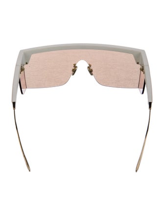 Christian Dior Diorissimo Pattern Shield Sunglasses