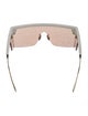 Christian Dior Diorissimo Pattern Shield Sunglasses