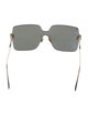 Christian Dior Oversize Mirrored Sunglasses