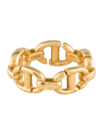 Christian Dior CD Navy Band Ring