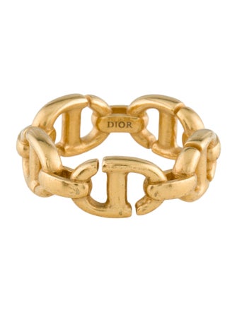 Christian Dior CD Navy Band Ring