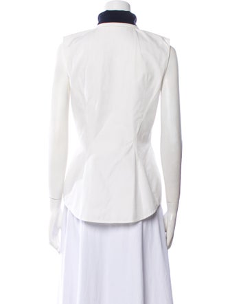 Christian Dior Sleeveless Button-Up Top