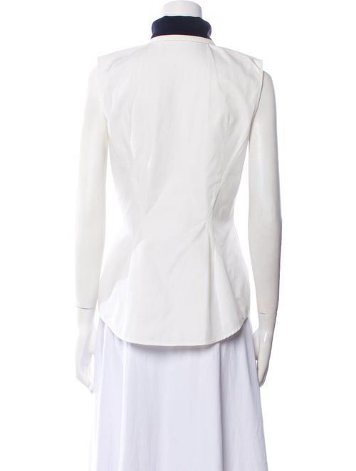 Christian Dior Sleeveless Button-Up Top