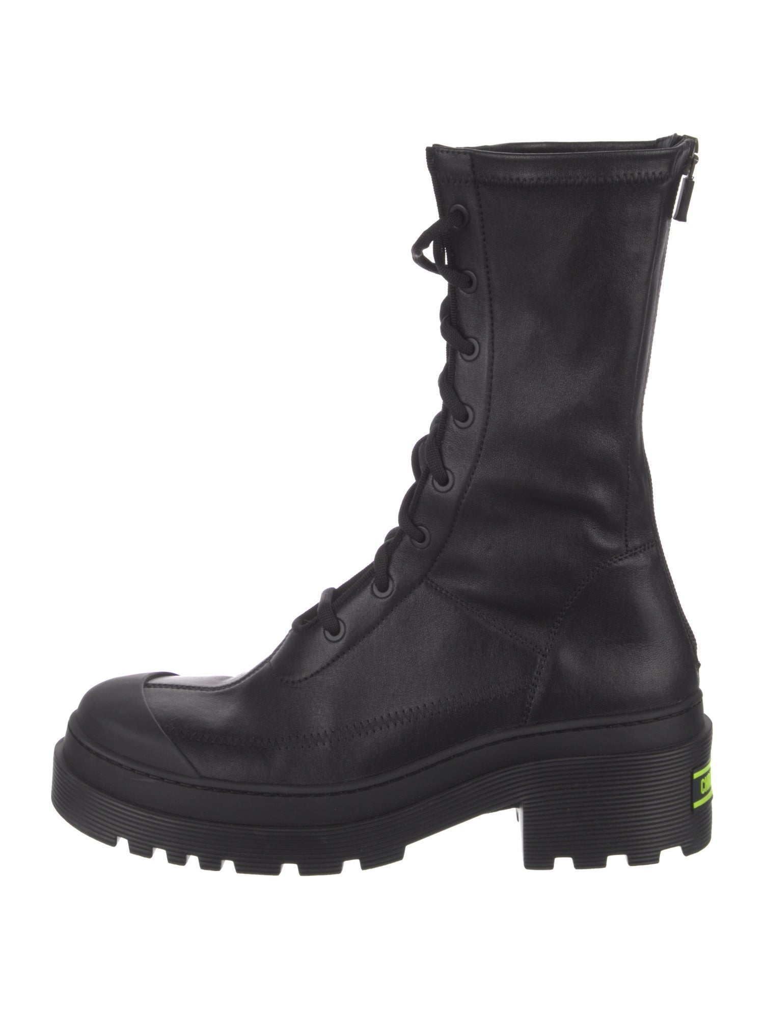 Christian Dior Leather Combat Boots