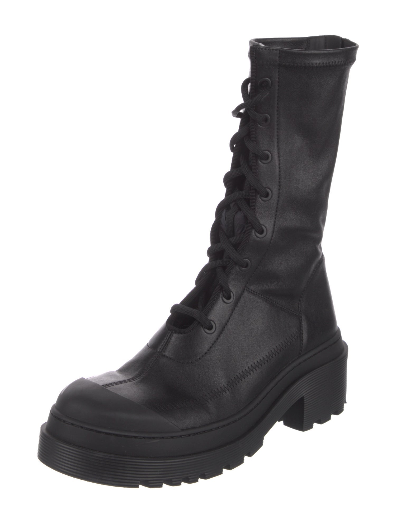 Christian Dior Leather Combat Boots