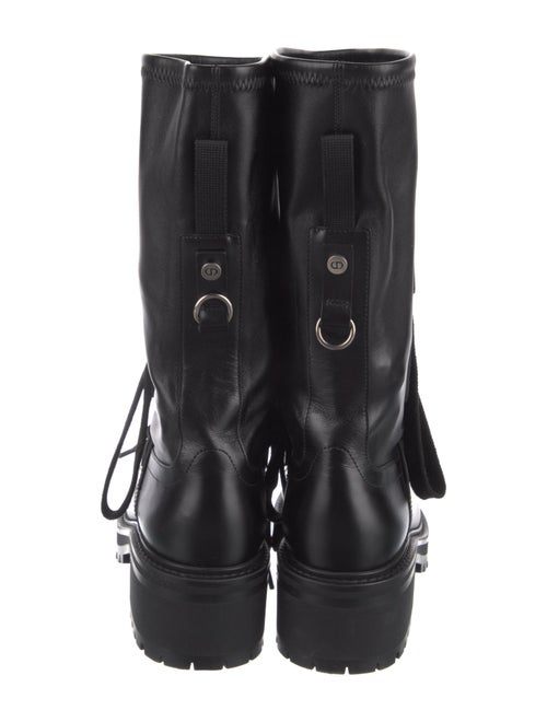 Christian Dior Leather Combat Boots
