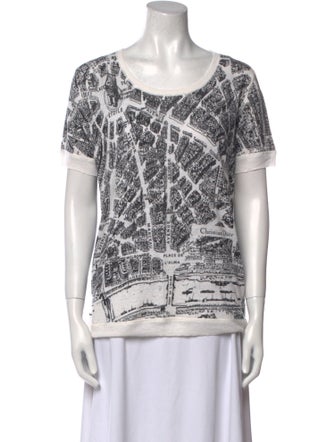 Christian Dior Linen Printed T-Shirt