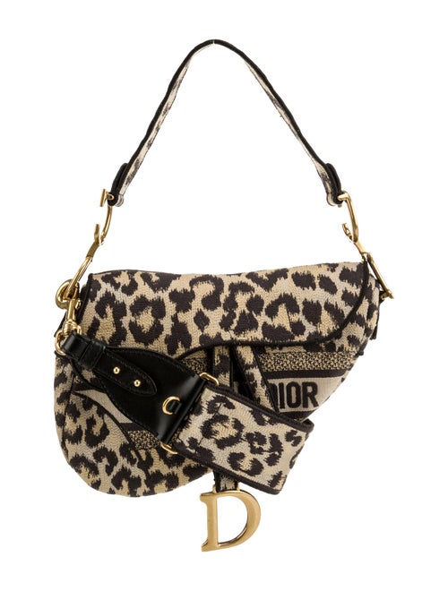 Christian Dior Canvas Celine Saddle