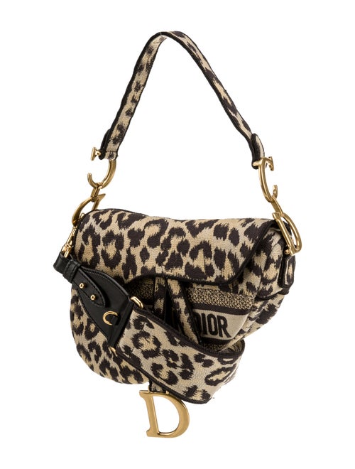 Christian Dior Canvas Celine Saddle