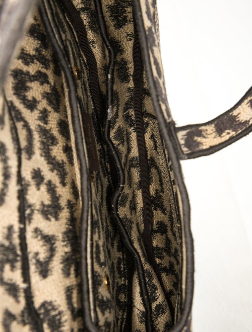 Christian Dior Canvas Celine Saddle