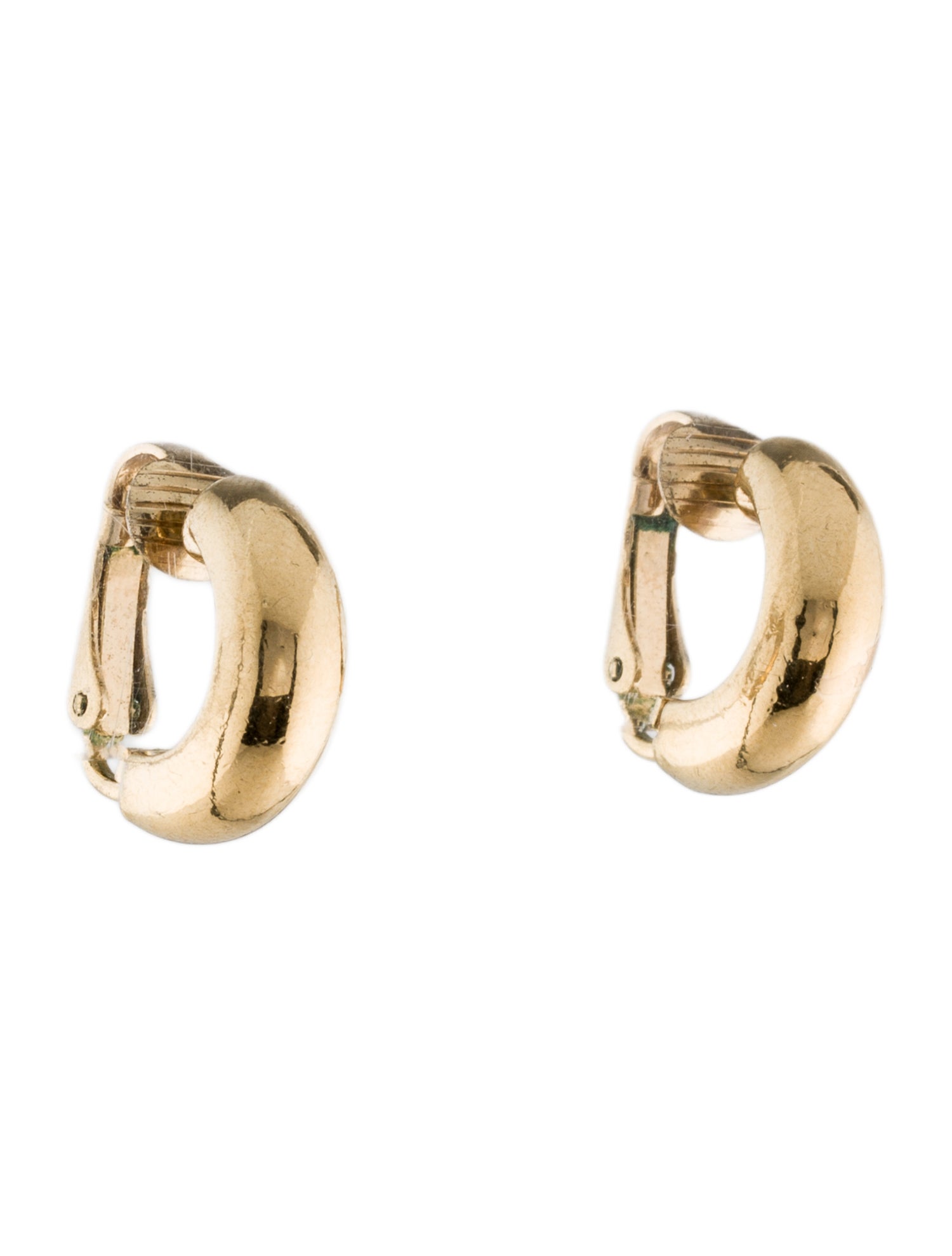 Christian Dior Vintage Hoop Clip-On Earrings