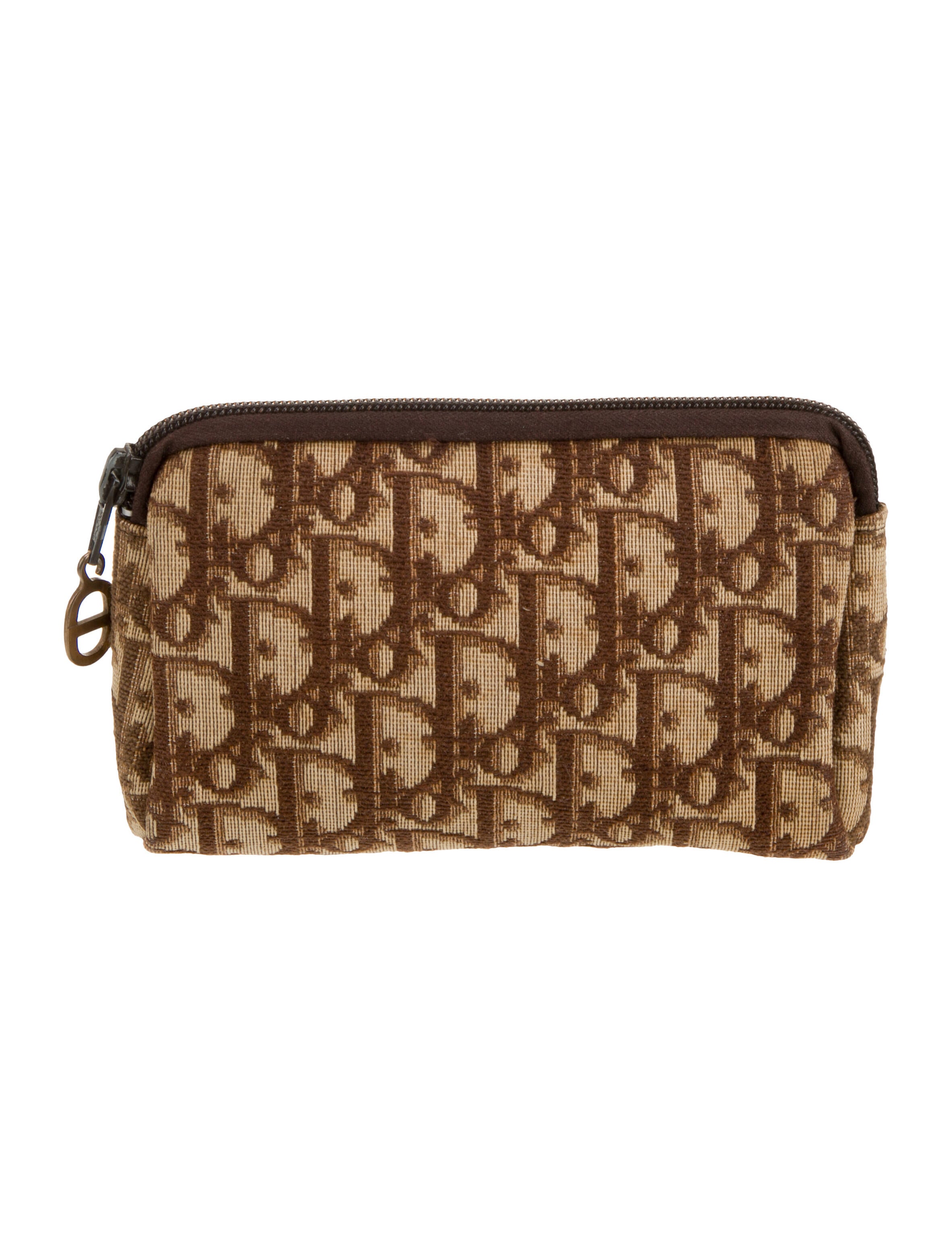 Christian Dior Diorissimo Pattern Canvas Pouch