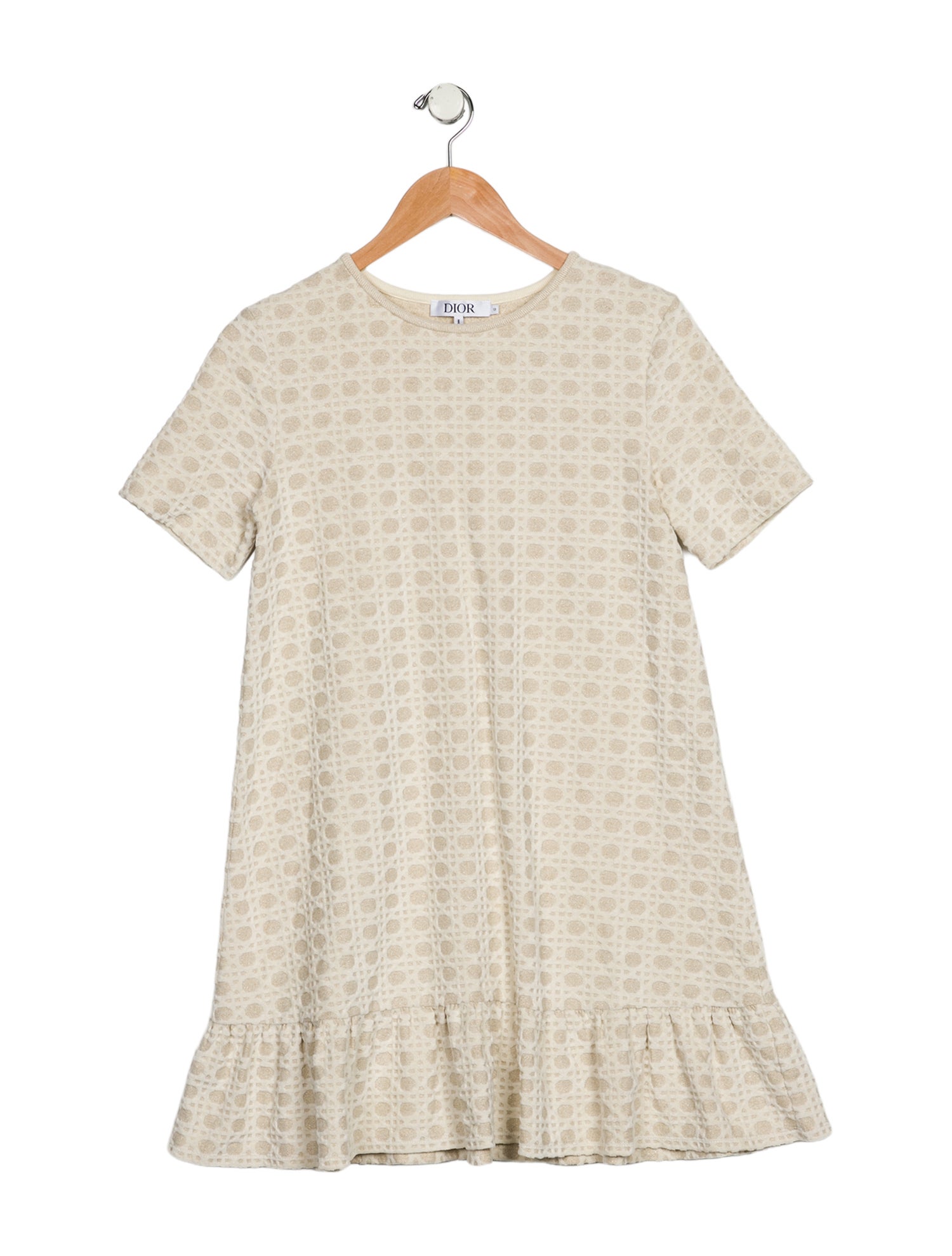 Christian Dior Girls' Short Sleeve Dress