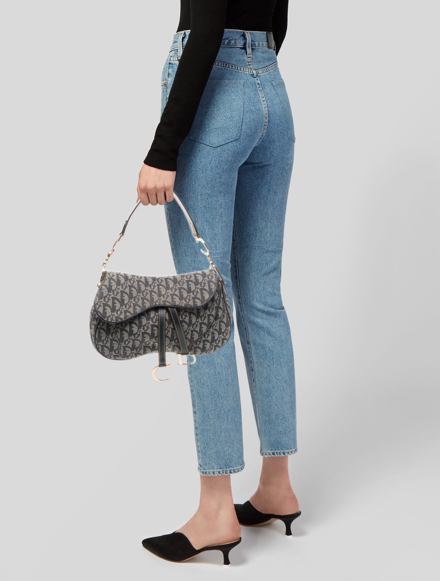 Christian Dior Diorissimo Double Saddle Bag Vintage