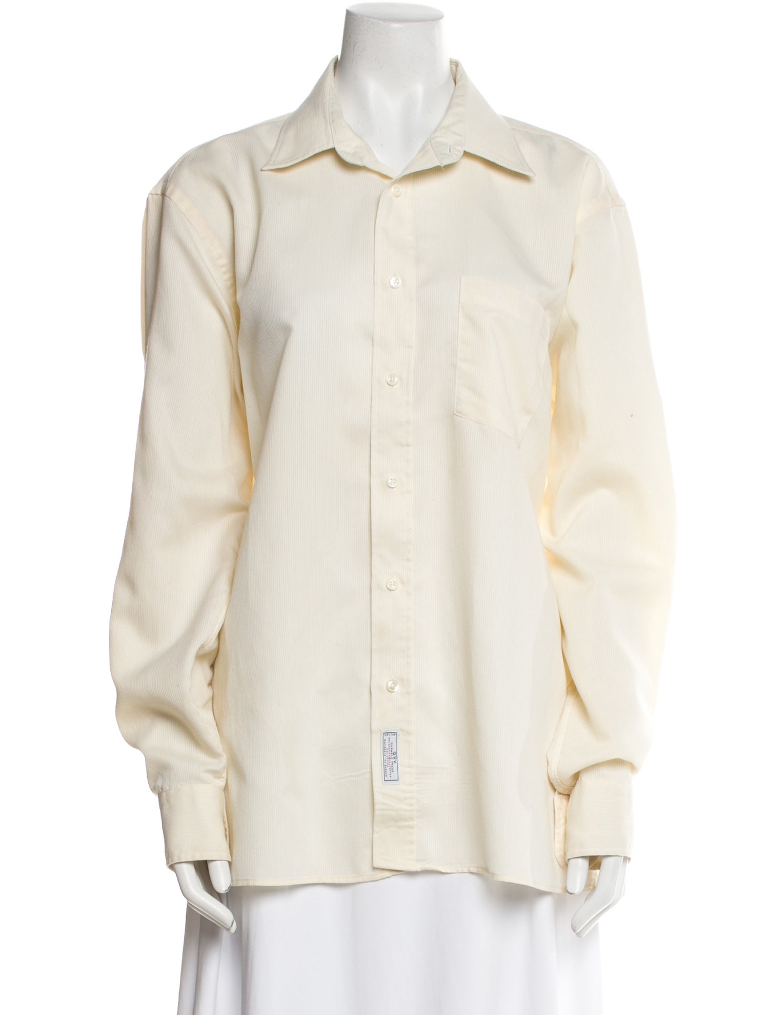 Christian Dior Long Sleeve Button-Up Top