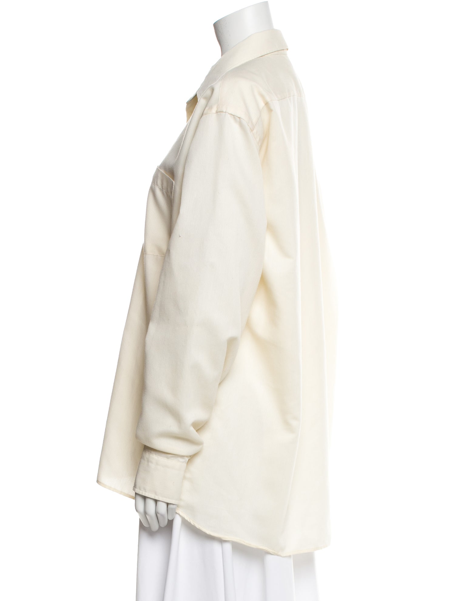 Christian Dior Long Sleeve Button-Up Top