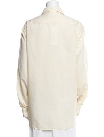 Christian Dior Long Sleeve Button-Up Top
