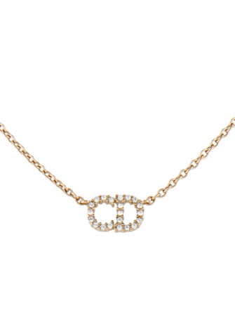 Christian Dior Crystal Clair D Lune Pendant Necklace