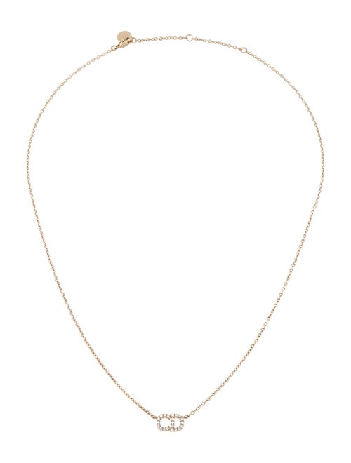 Christian Dior Crystal Clair D Lune Pendant Necklace