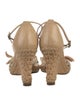 Christian Dior Leather Bow Accents Espadrilles