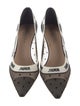 Christian Dior Mesh Graphic Print Slingback Pumps