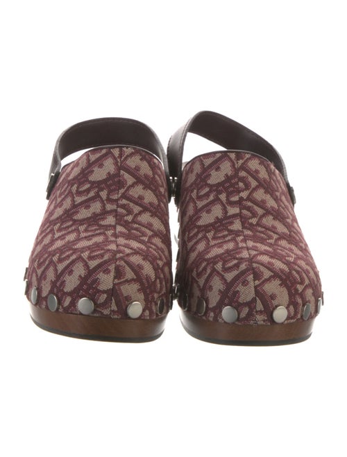 Christian Dior Canvas Printed Slingback Pumps