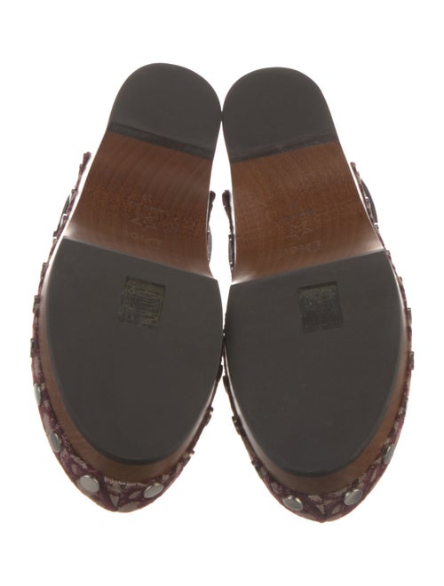 Christian Dior Canvas Printed Slingback Pumps