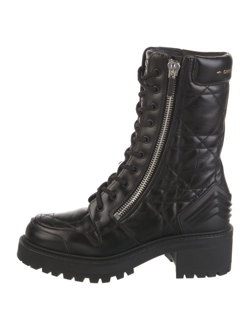 Christian Dior Leather Combat Boots
