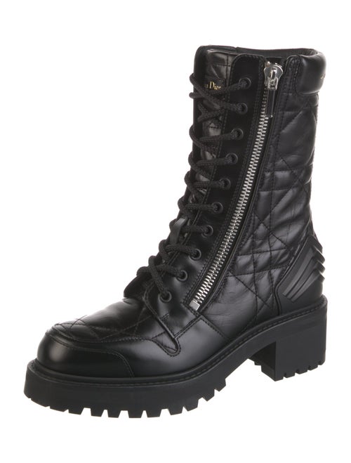 Christian Dior Leather Combat Boots