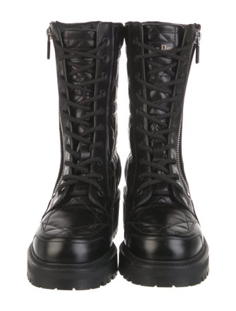 Christian Dior Leather Combat Boots